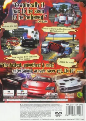 Burnout 2 - Point of Impact box cover back